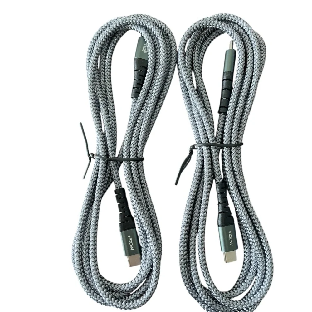 2-pack of USB-C to USB-C fast charging cables
